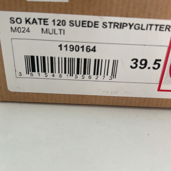 Christian Louboutin So Kate 120 Suede Stripyglitter Heels..2 dust bags included - Picture 7 of 7